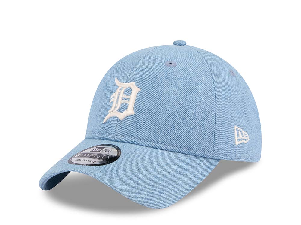 New Era Detroit Tigers Washed Denim 9Twenty Strapback Cap