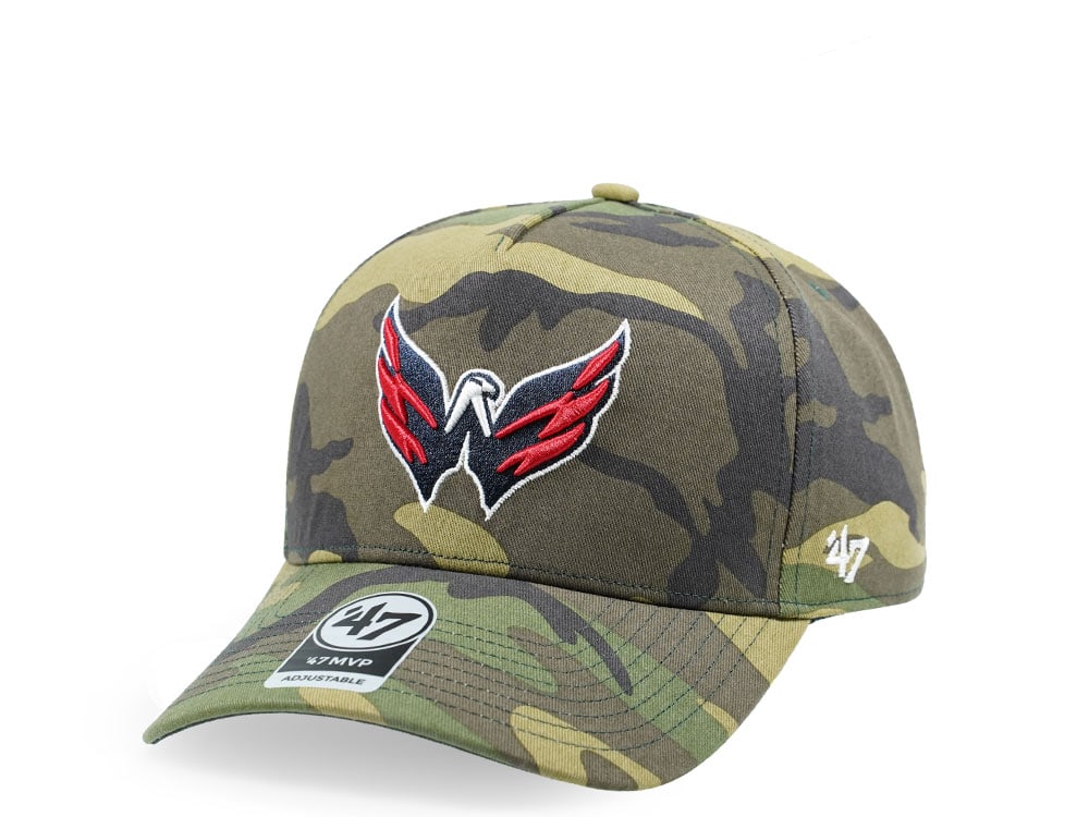 47Brand Washington Capitals Camo Grove Classic DT Snapback Cap