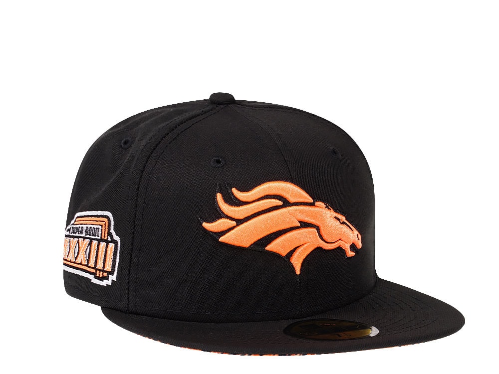 New Era Denver Broncos Super Bowl XXXIII Black Summerpop Edition 59Fifty Fitted Cap