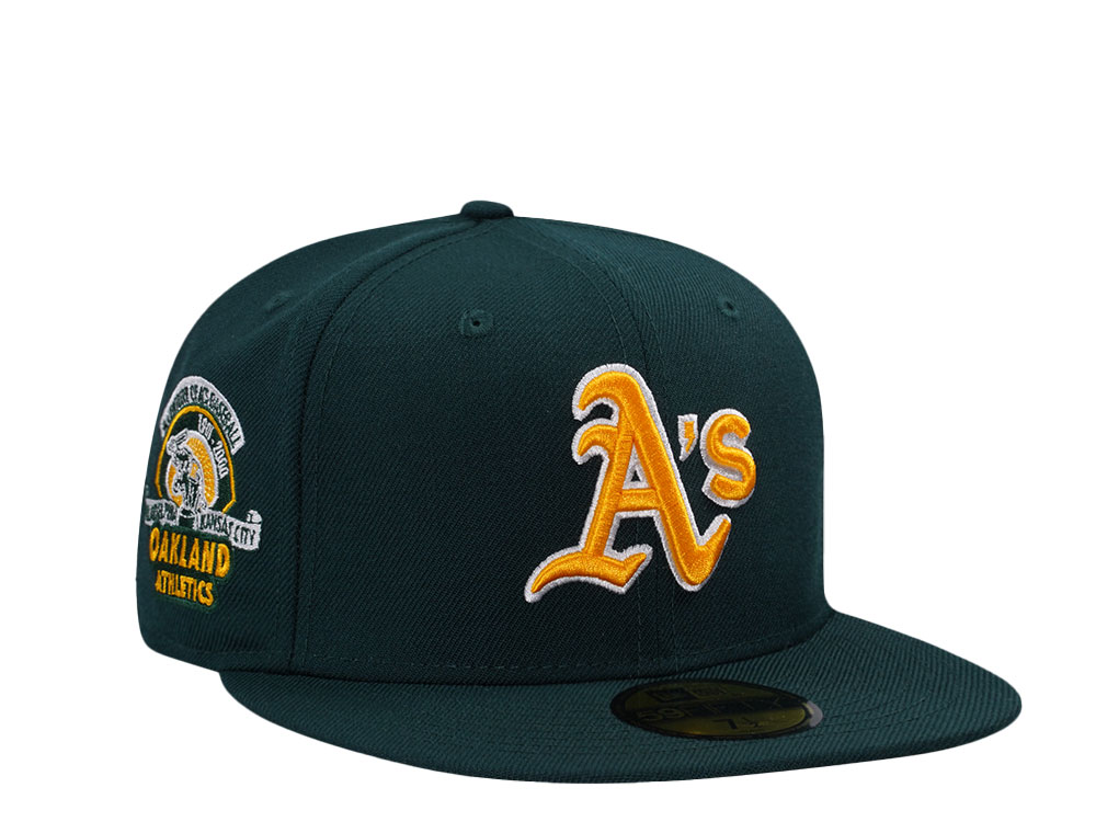 New Era Oakland Athletics 100 Years Anniversary Dark Green Wool Edition 59Fifty Fitted Cap