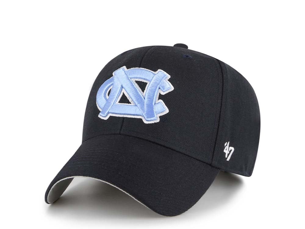 47Brand North Carolina Tar Heels Navy Wool MVP Strapback Cap