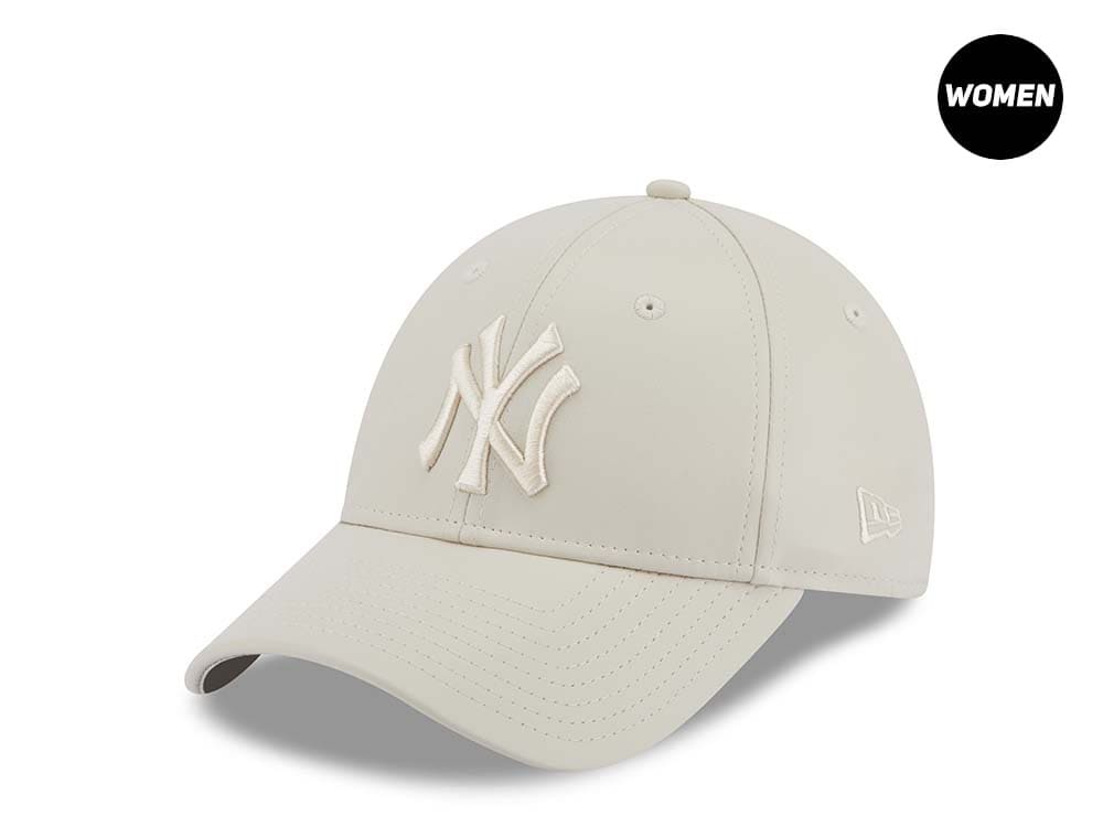 New Era New York Yankees Beige Leather Womens 9Forty Snapback Cap