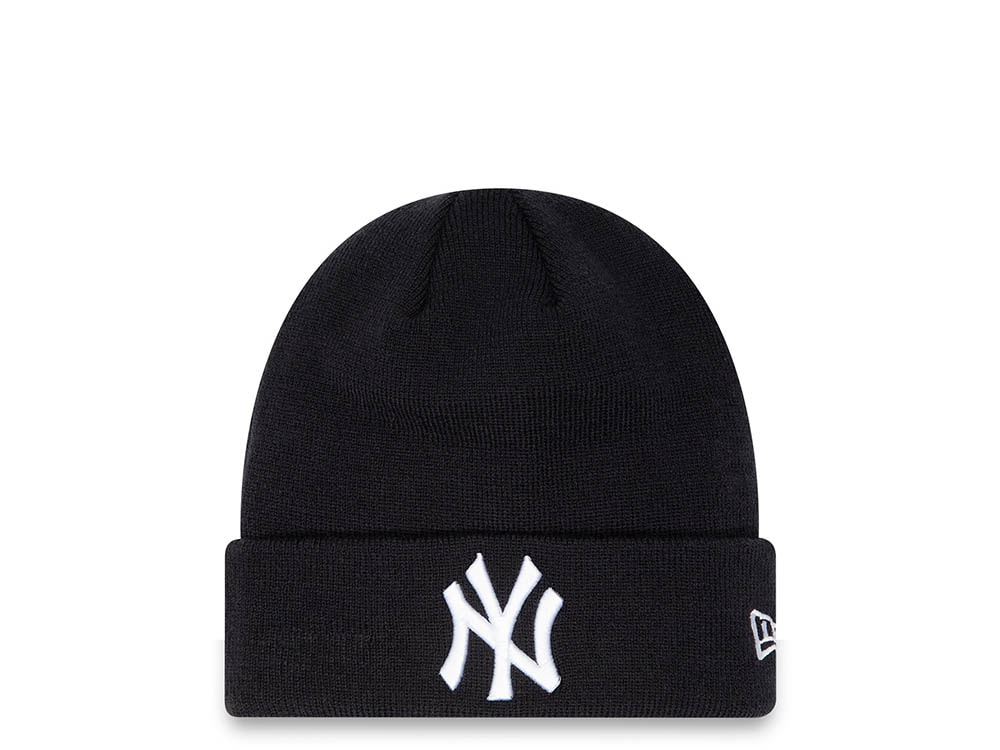 New Era New York Yankees Essential Cuff Beanie Black Mütze