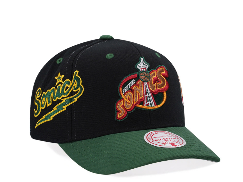 Mitchell & Ness Seattle Supersonics Hardwood Classic Pro Crown Fit Snapback Cap