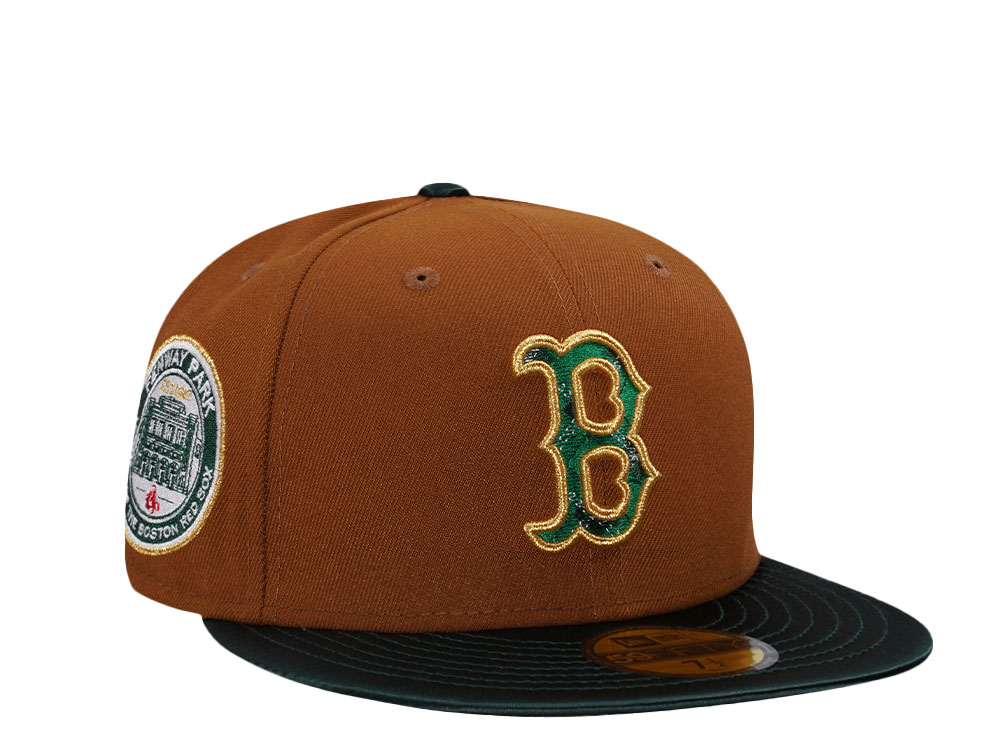 New Era Boston Red Sox Fenway Park Bourbon Satin Brim Edition 59Fifty Fitted Cap