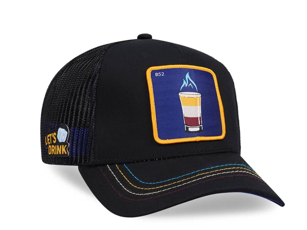 Capslab Cocktails B52 Black Purple Trucker Snapback Cap