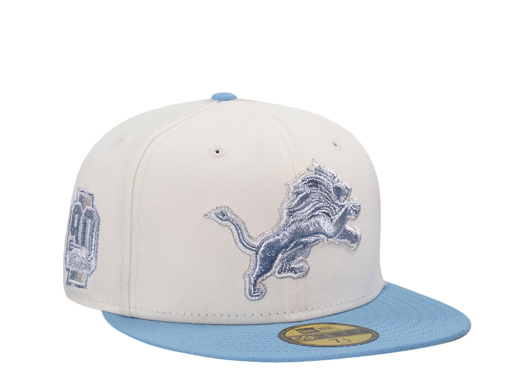 New Era Detroit Lions 90 Seasons Chrome Two Tone Edition 59Fifty Fitted Cap