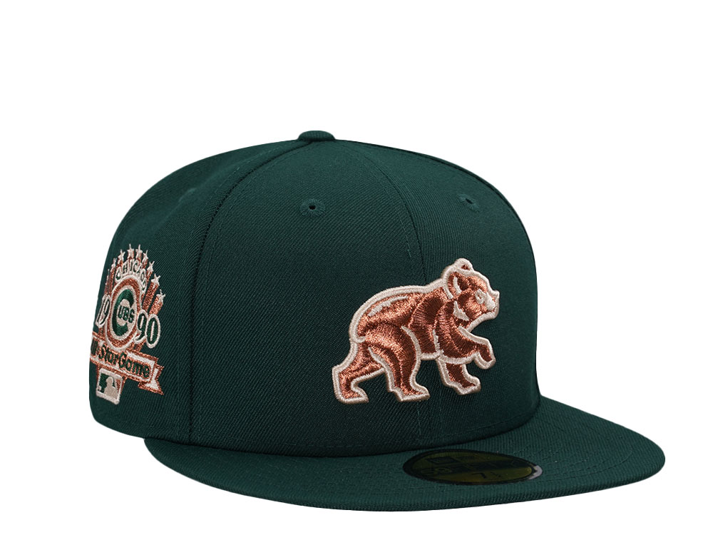 New Era Chicago Cubs All Star Game 1990 Dark Green Copper Prime Edition 59Fifty Fitted Cap