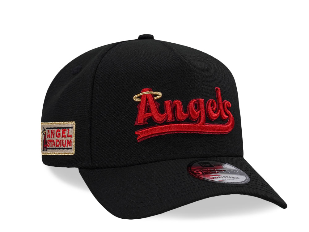 New Era Anaheim Angels City Connect Black Edition 9Forty A Frame Snapback Cap