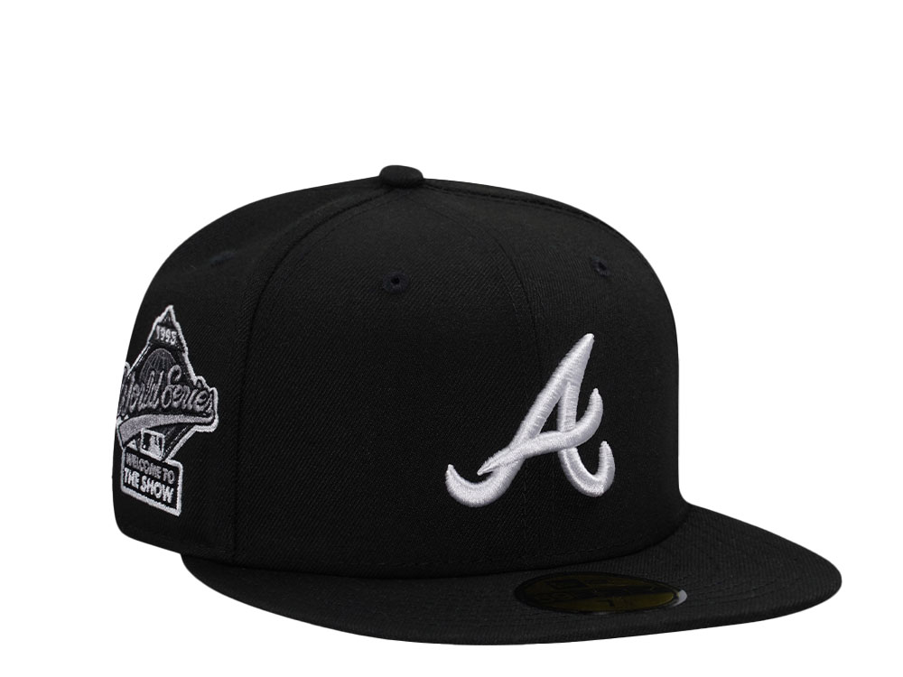 New Era Atlanta Braves World Series 1995 Black and White Prime Edition 59Fifty Fitted Cap