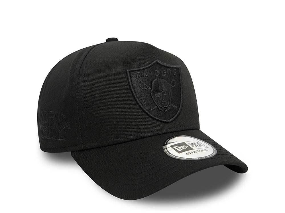 New Era Las Vegas Raiders Monochrome Black A Frame Snapback Cap