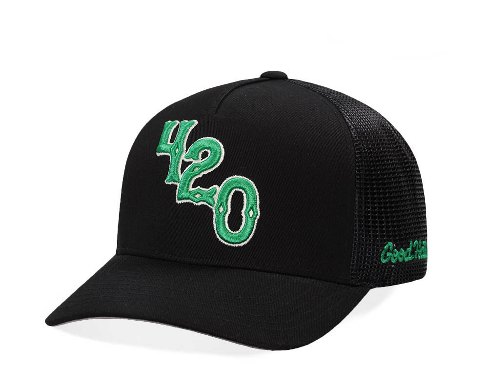 Good Hats 420 Black Trucker Edition Snapback Cap