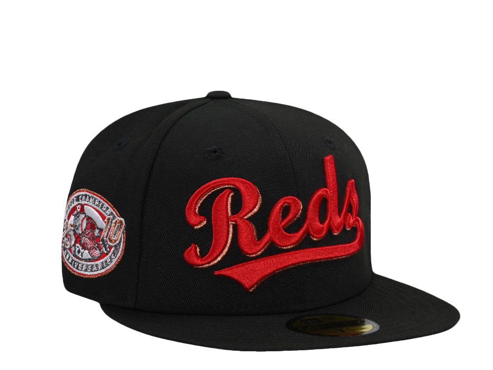 New Era Cincinnati Reds World Champion 25th Anniversary Black Prime Edition 59Fifty Fitted Cap