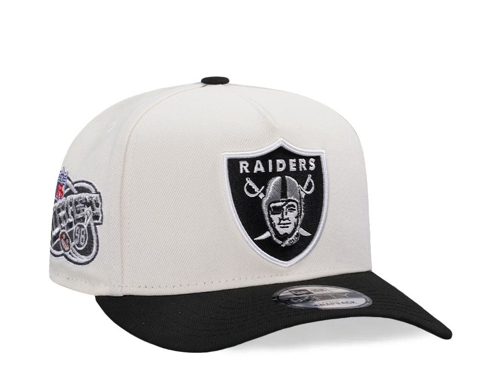 New Era Las Vegas Raiders Draft 1998 Chrome Two Tone Edition 9Fifty A Frame Snapback Cap