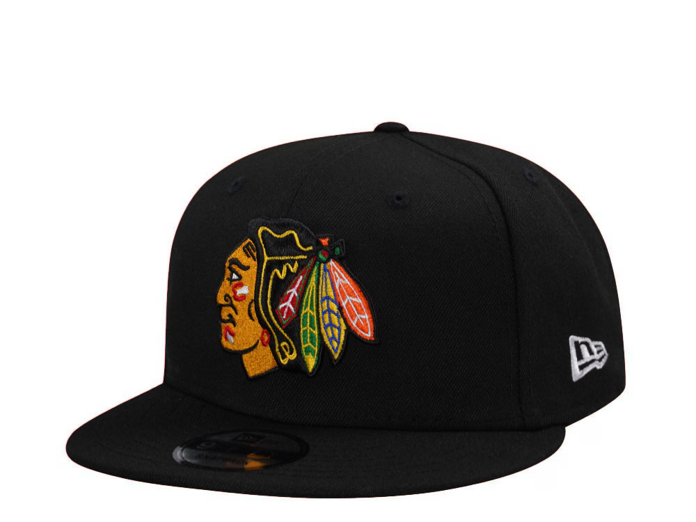 New Era Chicago Blackhawks NHL Injection 2024 Black 9Fifty Snapback Cap