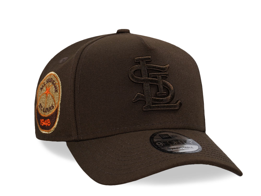 New Era St. Louis Cardinals All Star Game 1948 Brown Tonal Edition 9Forty A Frame Snapback Cap