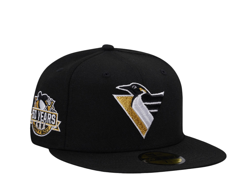 New Era Pittsburgh Penguins 50 Years Black Gold Edition 59Fifty Fitted Cap