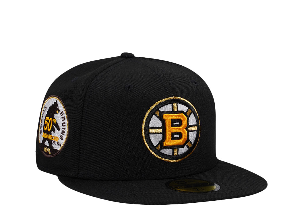 New Era Boston Bruins 50th Anniversary Black Edition 59Fifty Fitted Cap