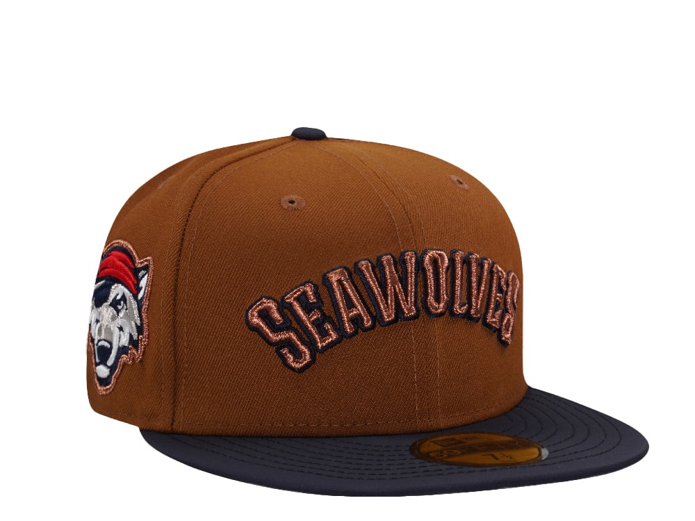 New Era Erie Seawolves Bourbon Ripstop Brim Two Tone Edition 59Fifty Fitted Cap