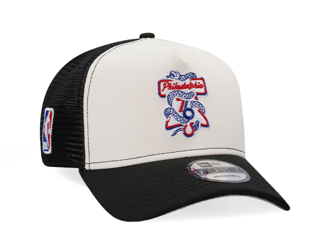 New Era Philadelphia 76ers Classic Two Tone Edition Trucker A Frame Snapback Cap