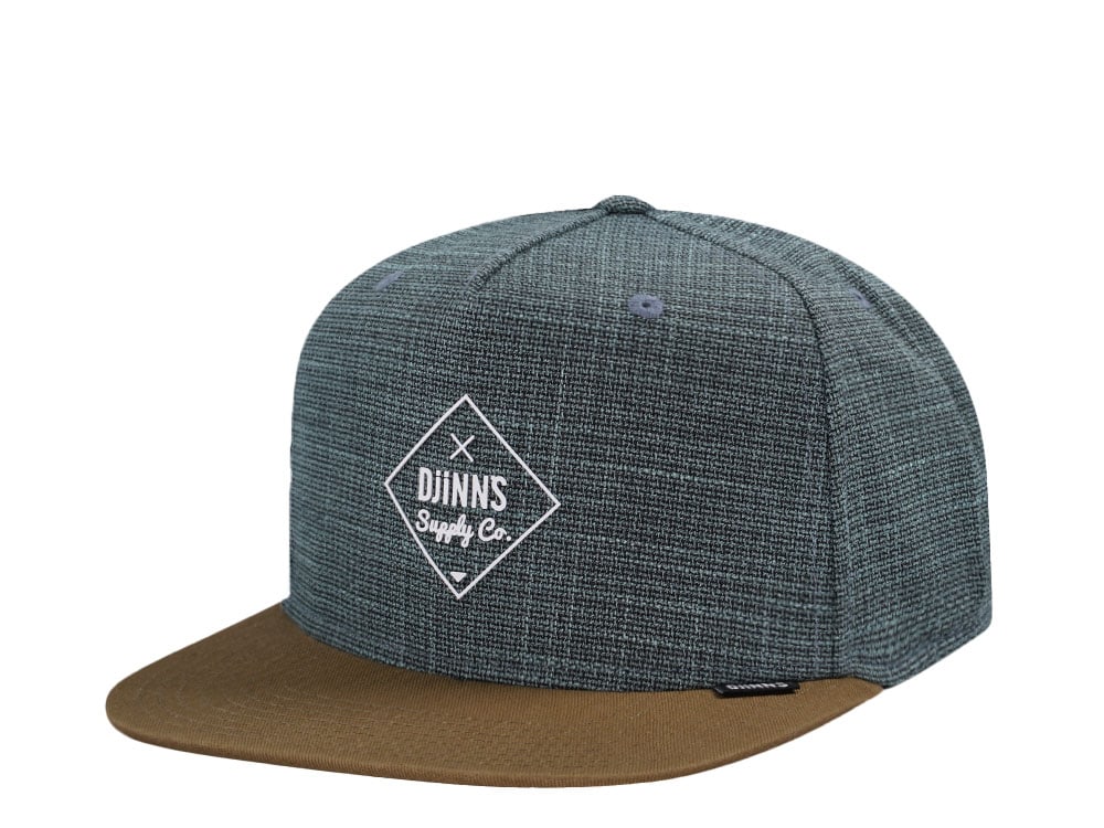 Djinns Cottoncheck Gray 6 Panel Snapback Cap