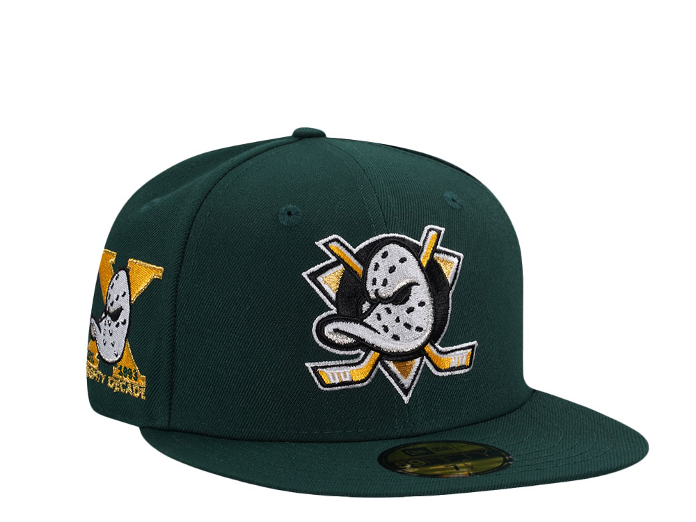 New Era Anaheim Ducks 10th Anniversary Dark Green Prime Edition 59Fifty Fitted Cap