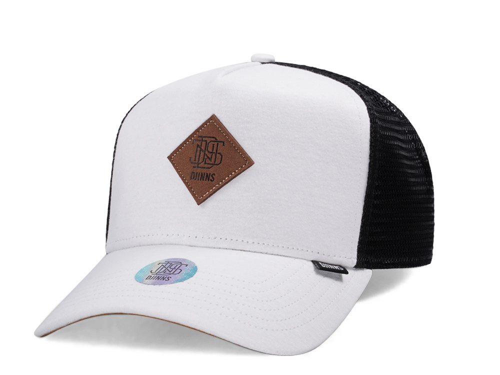 Djinns Jersey Patch White Trucker Snapback Cap