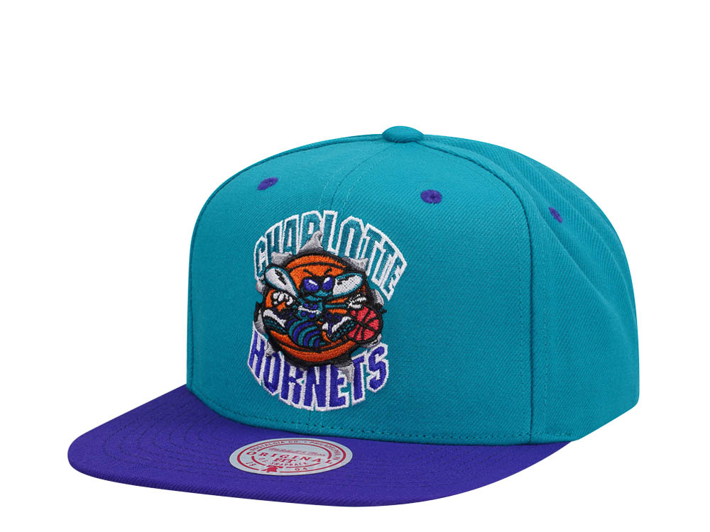 Mitchell & Ness Charlotte Hornets Breakthrough Two Tone Snapback Cap