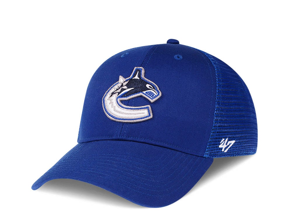 47Brand Vancouver Canucks Classic Blue Trucker Snapback Cap