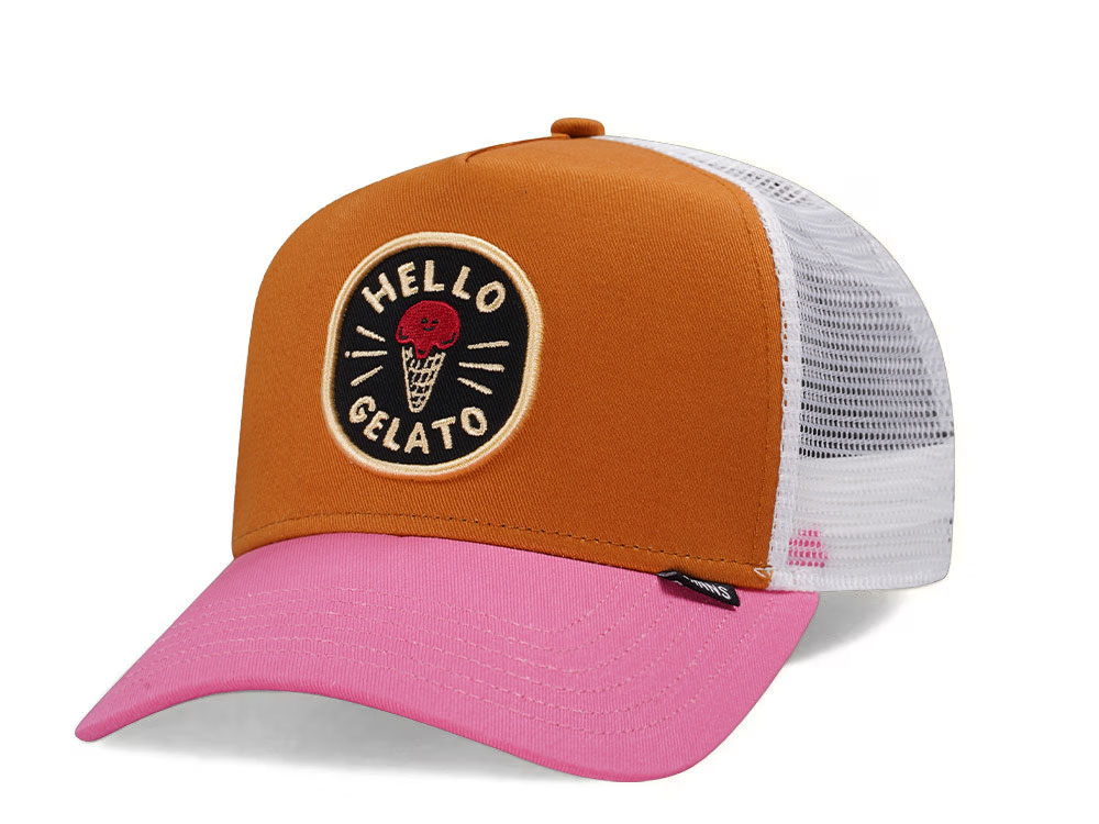 Djinns Hello Gelato Brown Trucker Snapback Cap