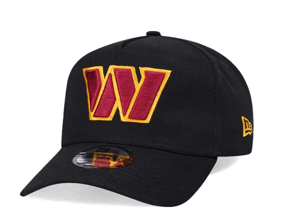 New Era Washington Football Team Black 9Forty A Frame Snapback Cap