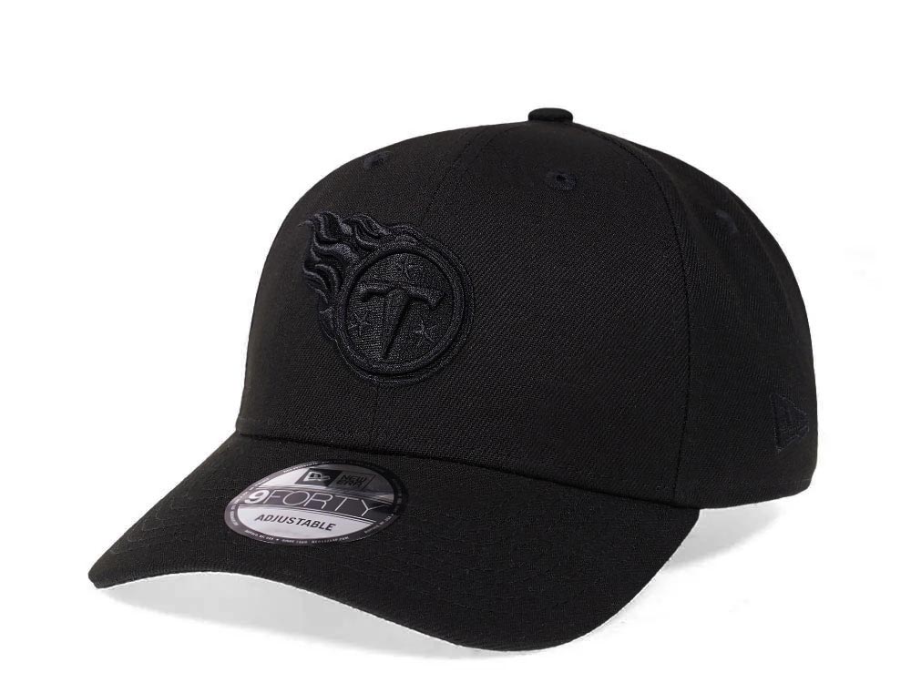 New Era Tennessee Titans All Black 9Forty Snapback Cap