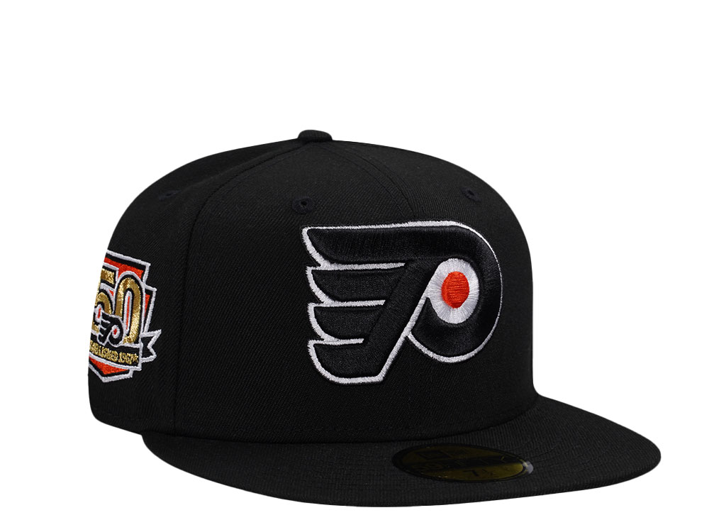 New Era Philadelphia Flyers 50th Anniversary Black Prime Edition 59Fifty Fitted Cap