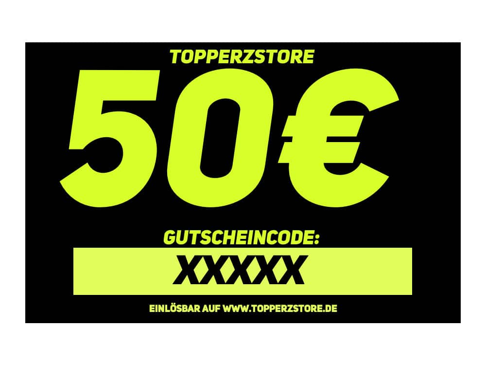 TOPPERZSTORE Gutschein 50 EUR DE