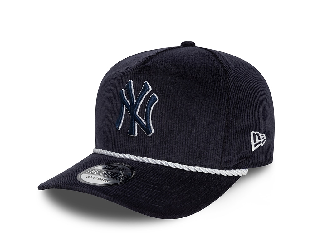 New Era New York Yankees Navy Corduroy Golfer A Frame Snapback Cap