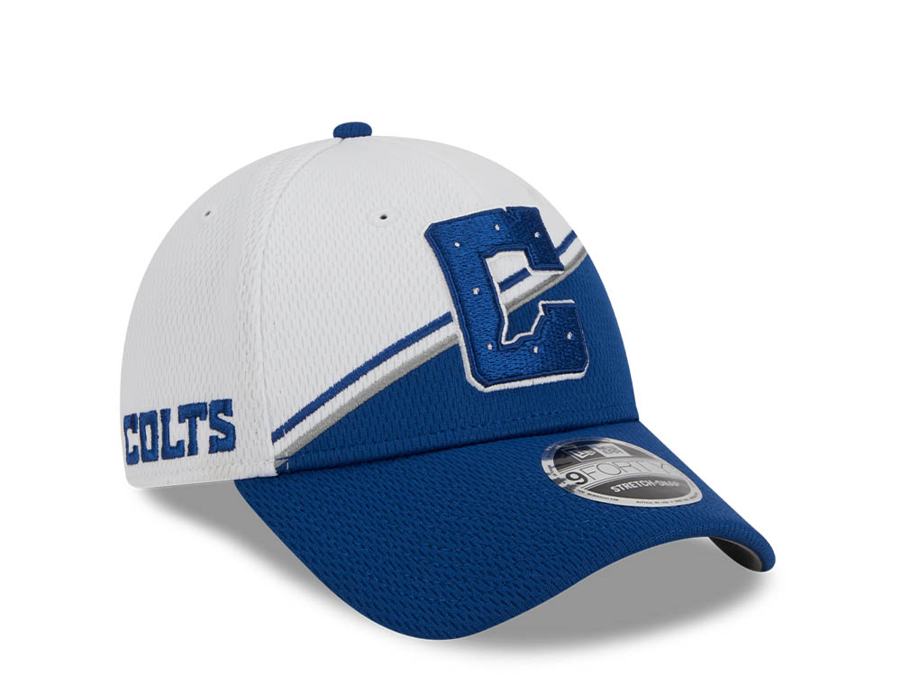 New Era Indianapolis Colts NFL Sideline 2023 Blue White  9Forty Snapback Cap