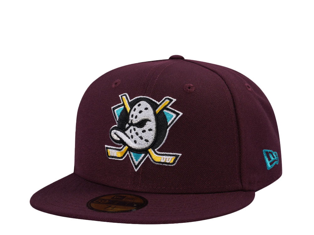 New Era Anaheim Ducks Maroon Classic Edition 59Fifty Fitted Cap