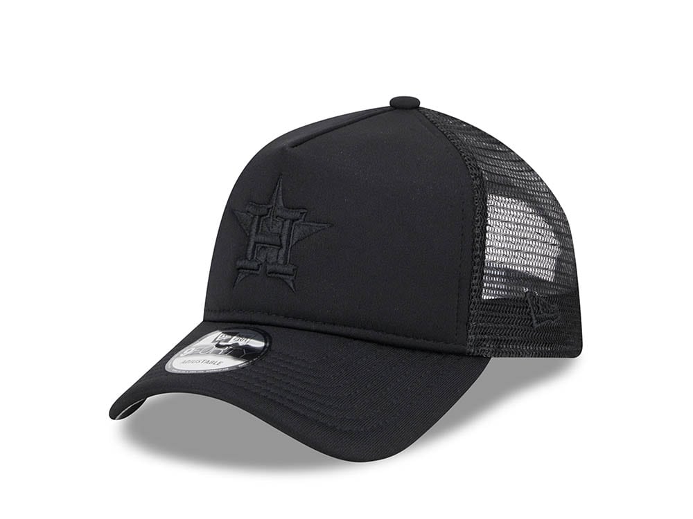 New Era Houston Astros All Day Black Edition 9Forty Trucker Snapback Cap