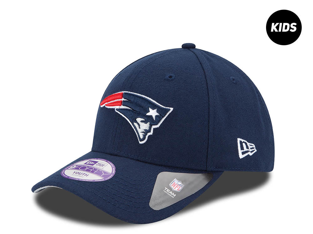 New Era New England Patriots Navy Kids 9Forty Strapback Cap