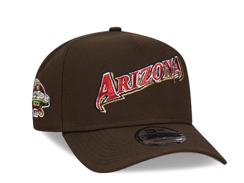 New Era Arizona Diamondbacks World Series 2001 Brown Classic 9Forty A Frame Snapback Cap